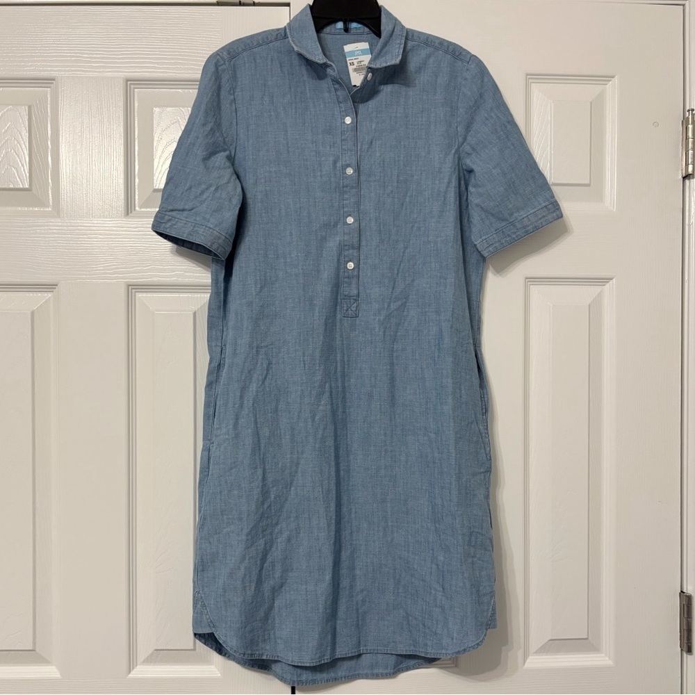 NWT J. McLaughlin Arissa Dress In Chambray Solid Women's Size XS